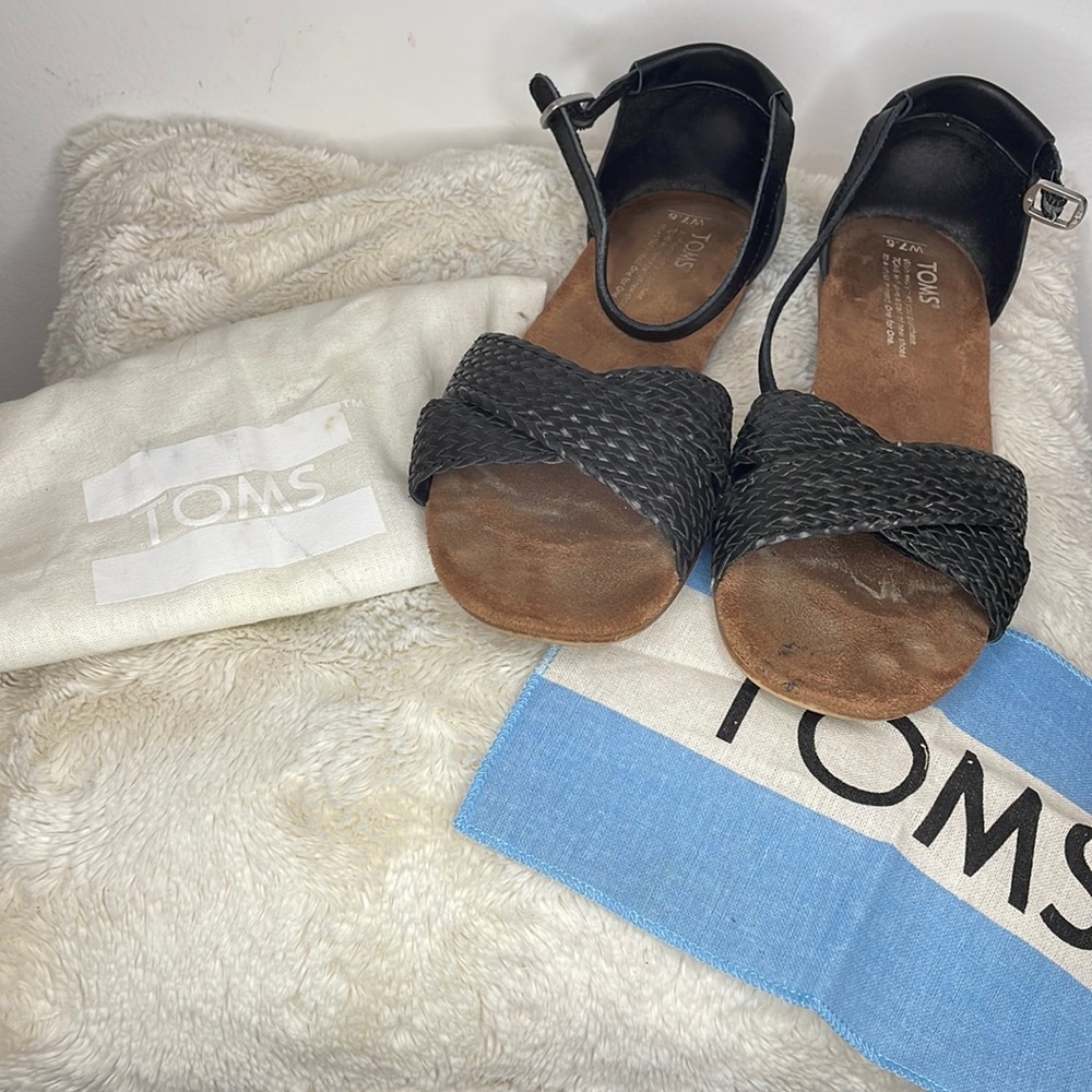 Toms Black Sandals